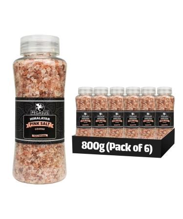 Pegasus Himalayan Pink Salt Coarse 800g (Pack of 6) Natural Salt with Vital Nutrients
