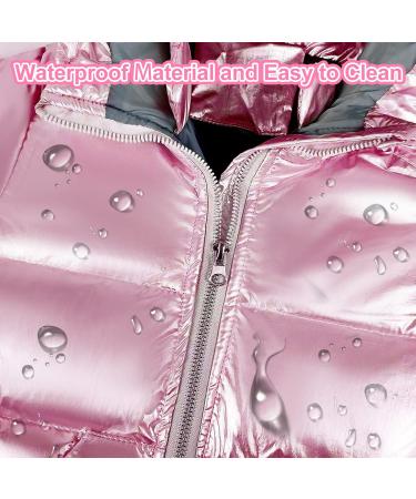 Baby Girls Winter Hooded Snowsuit Down Skisuit | Pink Jumpsuit 9-12 Months - Buy Online on GoSupps.com