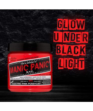MANIC PANIC Electric Pink Pussycat Hair Dye - 4 oz | Vibrant Electric Pink Color - Buy Online on GoSupps.com