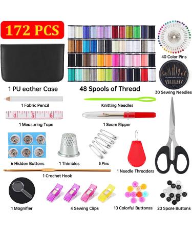 YLSHG Sewing Kit 172 PCS - Premium Portable Mini Sewing Kit for Adults & Kids - Emergency Repair & DIY - Beginner-Friendly - Travel-Friendly - Sewing Accessories Included - Buy Online on GoSupps.com