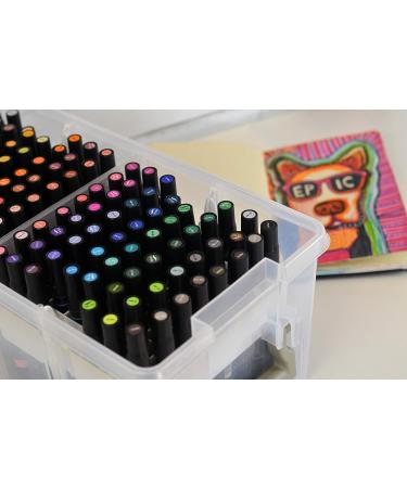 ArtBin 6934AB Satchel with Marker Tray  Art & Craft Organizer  1 Plastic Storage Case  Clear  Semi  0 Semi Satchel with Marker Tray - Buy Online on GoSupps.com