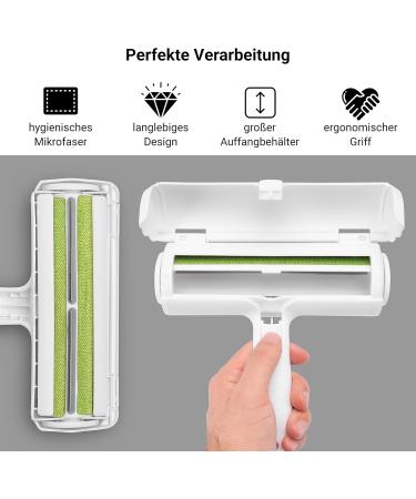 Finopet XL Lint Roller - Self-Cleaning Reusable Pet Hair Remover for Cats & Dogs | Effective Animal Hair Lint & Dirt Removal - Buy Online on GoSupps.com
