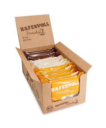 Hafer Porridge2go Mixbox 3 bars: varieties peanut hazelnut and almond coconut 13 x 55G cereal bar organic certified vegan without adding sugar with nutmus peanut hazelnut almond coconut 55 g (13 Pack) - Buy Online on GoSupps.com