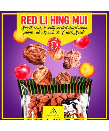 Asia Trans Li Hing Mui Crack Seed Plums - Sweet & Sour Dried Asian Plum Candy - Buy Online on GoSupps.com