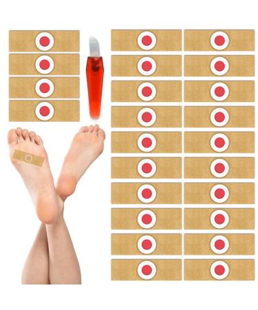 24PCS Corn Remover Pads Corn Plasters with Hole Corn Removal Wart Remover Plasters Corn Callus Remover Pads Relief Pain Anti Friction Protecting Verruca Plaster for Bottom of Feet Hand Toe Care