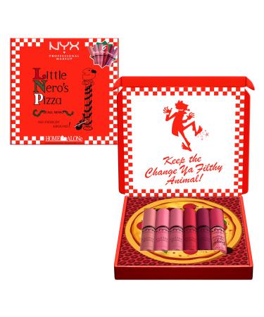 NYX Professional Makeup Home Alone Butter Gloss Pizza Vault, Pink and Red