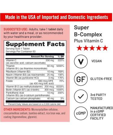 NatureWise 1 Super Vitamin B-Complex + Vitamin C - Non-GMO - 60 Softgels 60-Day Supply + 1 Vegan Vitamin D3 5000iu + Organic Olive Oil - 60 Mini Softgels 60-Day Supply  - Buy Online on GoSupps.com