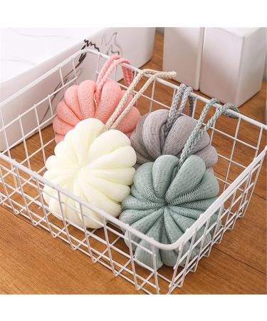 Nipogear Bath Sponge - 2 Pack Large Brown Bath Balls | Soft & Luxurious Bath Flower Balls for Ultimate Relaxation - Buy Online on GoSupps.com