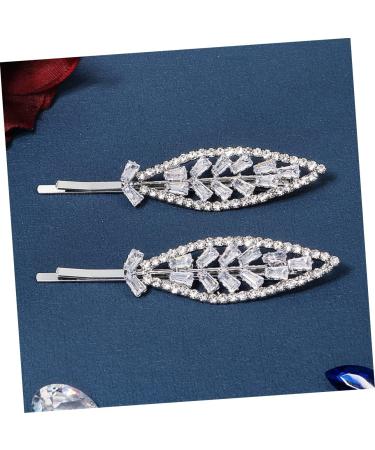 Ipetboom 4 Pairs Rhinestone Hair Clip Hair Barrettes for Women Rhinestone Hair Barrette Silver Hair Clips Silver Headpiece Bridal Hair Accessories Bobby Pin Zinc Alloy Bang Clip Girl Wild - Buy Online on GoSupps.com