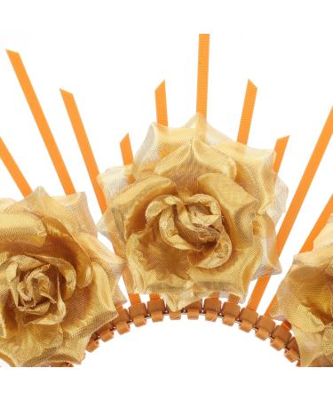 FRCOLOR Goddess Crown Sunburst Spiked Gold Sun Headband Halloween Dress up Headpiece Celestial Crowns Tiaras for Women Photoshoot Accessories Golden - Buy Online on GoSupps.com