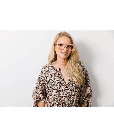 Peepers Women's Center Stage Oversized Blue Light Blocking Reading Glasses Blush 2x - Shop Now! - Buy Online on GoSupps.com
