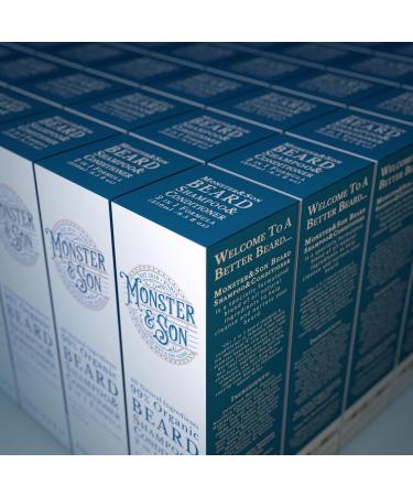 Buy Monster&Son Organic Beard Shampoo & Conditioner 2 in 1 - Gentle Hypoallergenic Wash for Sensitive Skin - Paraben & Sulphate Free - 250ml - Best Beard Care for Men - Buy Online on GoSupps.com
