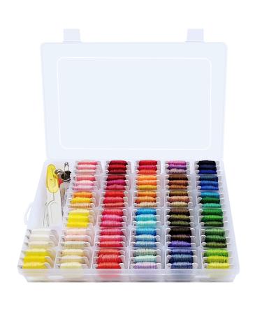 Peirich Embroidery Floss Cross Stitch Supplies  Friendship Bracelets String Kit Embroidery Floss Kit Cross Stitch Kits with Organizer Box Cross Stitch Tools - Gift for Halloween Christmas Birthday - Buy Online on GoSupps.com