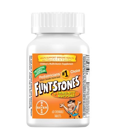 Flintstones Children's Multivitamin Supplement + Immunity Support Fruit 60 Chewable Tablets