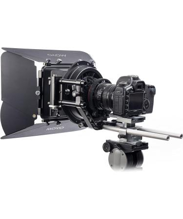 Movo/Sevenoak Professional Matte Box with Swing-Away Arm, French Flags, Side Wings, and Anti-Reflection Donut - 15mm Rod System - Buy Online on GoSupps.com