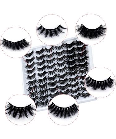False Eyelashes Reusable 3D Faux Mink Lashes Fluffy Thick Natural Look Fake Eyelashes Handmade Wispy Soft Long Dramatic Eyelashes for Eye Makeup Eyelashes Extension (6 Styles 30 Pairs) - Buy Online on GoSupps.com