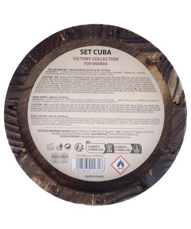 Cuba Victory for Women - 4 Pc Gift Set 3.3oz EDP Spray 1.17oz EDP Spray 6.6oz Body Spray 6.6oz Body Lotion - Buy Online on GoSupps.com