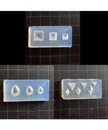 FEIlei 15Pcs Mini Faceted Gem Heart Silicone Molds Nail Art Carving Mold Suitable for DIY Nail Art Decoration Supplies Tool - Buy Online on GoSupps.com