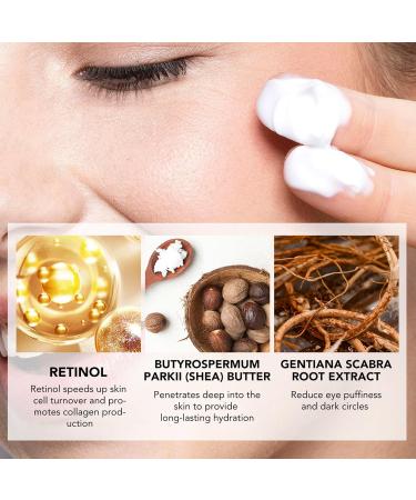 Eye Cream Anti Aging Retinol Eye Cream Eye Cream for Dark Circles and Puffy Eyes Firming Eye Cream Against Wrinkles with Retinol and Gentiana Extract Anti Wrinkle Eye Cream for All Skin Types - Buy Online on GoSupps.com