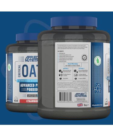  Applied Nutrition Applied Nutrition Critical Oats Protein Porridge Strawberry - Breakfast Protein Oats (3kg) (Strawberry) - Buy Online on GoSupps.com