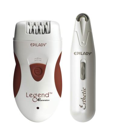 Epilady Hair Removal Device Bundle | Legend Series 2   Rechargeable Hair Remover for Women | Epi-Wand   Facial Hair Removal for Women | Epilator for Women and Peach Fuzz Remover for Women