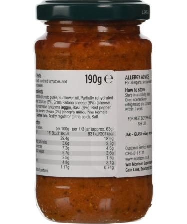 Morrisons Red Pesto 190g - Buy Online on GoSupps.com