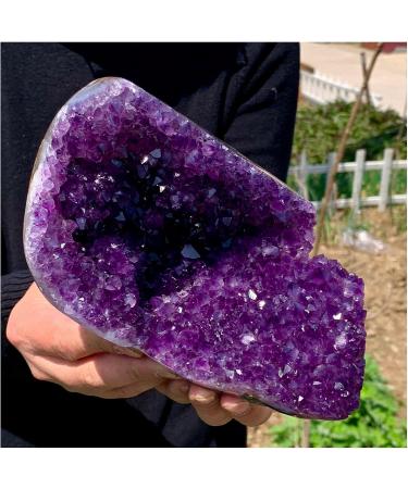 Natural Crystal Rough Natural Amethyst geode Quartz Cluster Crystal Specimen 900-1000g - Buy Online on GoSupps.com