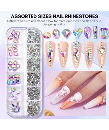 Makartt Rhinestones Nail Set 15g UV LED Glue Gel & Design Brush for DIY Nail Decoration Professional Nail Charms & Accessories - Buy Online on GoSupps.com