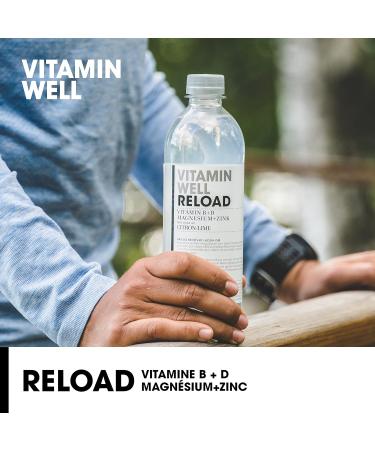  Vitamin Well Vitamin Well - Drinks enriched with vitamins and minerals taste lemon lime 12x500ml (Reload) - Buy Online on GoSupps.com