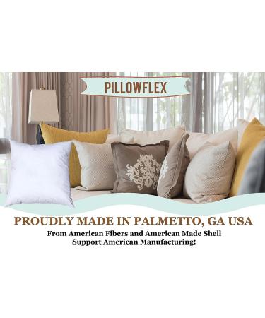 Pillowflex Synthetic Down Alternative Pillow Inserts for Shams - 20x20 Set of 2, Perfect for Sleeping - Handmade Throw Pillow Inserts - Buy Online on GoSupps.com