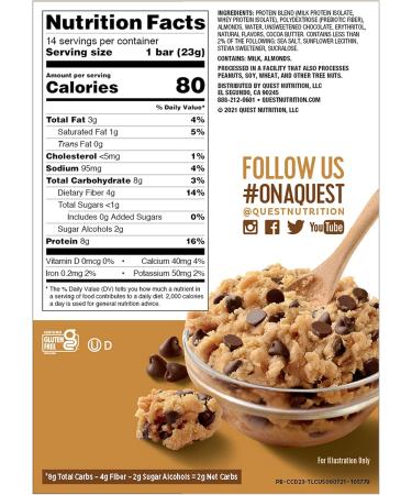 Quest Nutrition Mini Protein Bars Bundle Chocolate Chip Cookie Dough and Cookies & Cream High Protein Low Carb Keto Friendly 14 Count Each - Buy Online on GoSupps.com