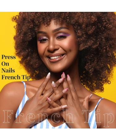 FANDAMEI Press on Nails - 576PCS Almond Shape 24 Stunning Colors Matte & Glossy Glitter & French Tip Designs for Gorgeous Nail Art - Buy Online on GoSupps.com