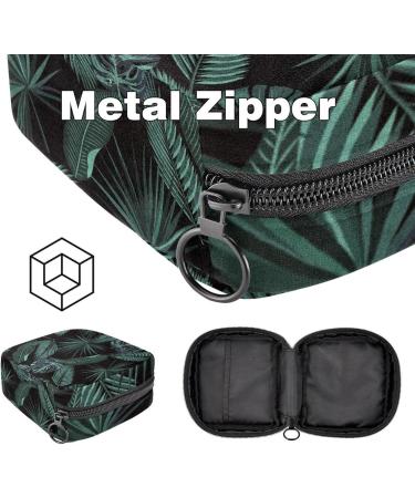 Shop Womens Napkin Storage Bag | Jungle Palm Design | Portable Menstrual Cup & Bandages | Ideal for Teens & Women - Buy Online on GoSupps.com