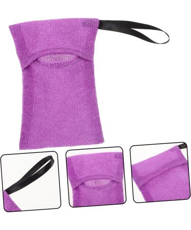 minkissy Bath Bag Shampoo Soap Cleansing Nylon Purple Gloves - Buy Online on GoSupps.com