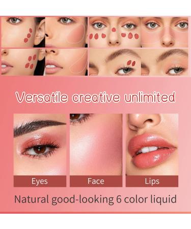 Lovelycat Pink Powder Powder Blusher Liquid Beauty Stick Shiny Velvet Texture Easy to Mix Soft Powder Powder Blusher Makeup Lasting Soft Natural Dew Durable (04# One Size) 04# 1 g (Pack of 1) - Buy Online on GoSupps.com