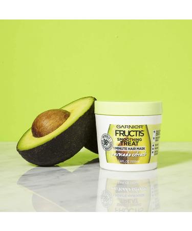 Garnier Fructis Smoothing Treat 1 Minute Hair Mask with Avocado - 3.4 fl oz - Buy Online on GoSupps.com