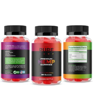 PureHemp Premium Hemp Oil Gummies - 30 Day Supply - 30 Count - Buy Online on GoSupps.com