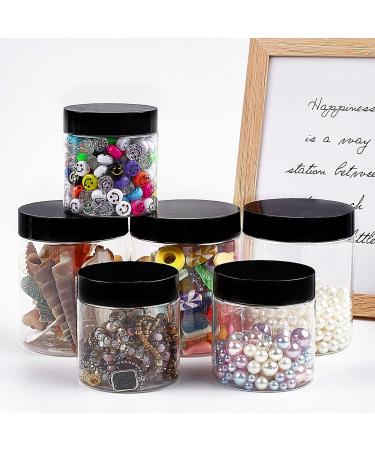 24 Pack BPA Free Plastic Containers with Lids and Labels - 8 oz & 4 oz Sizes for Body Butter, Lotions, Cosmetics - Buy Online on GoSupps.com