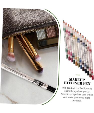 DOITOOL 12 pcs Eye Colorful Waterproof Makeup Eyeliner Cosmetic Long Eyebrow Pen Pencil Lip Lasting Liner - Buy Online on GoSupps.com