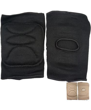 DANCEYOU Dance Knee Pads Thick Soft Sponge Volleyball Knee Brace for Big Kid Teen Adults Workout Knee Protector Football Pole Dance Yoga Tennis Running Medium Black - Buy Online on GoSupps.com