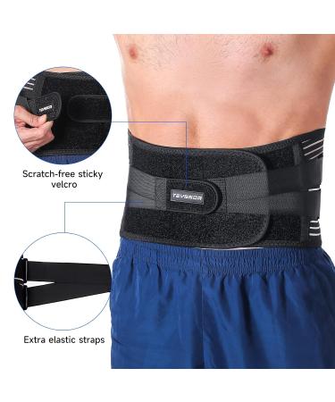 Teysor Back Band - Breathable Adjustable Lumbar Support Belt for Men & Women (S 60-75cm) - 6 Stands Back Support - Buy Online on GoSupps.com
