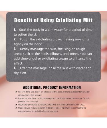 2 Pack Korean Spa Exfoliating Gloves for Keratosis Pilaris - Deep Body Exfoliation & Dead Skin Removal - Buy Online on GoSupps.com