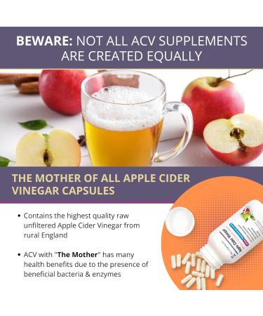 High-Strength Apple Cider Vinegar Tablets - 3600mg with Green Tea, Ginger & Cayenne - 90 Vegan Capsules - Buy Online on GoSupps.com