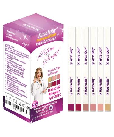 Nurse Hatty 220ct. Ketone Script Ketone Test Strips - URS-1K