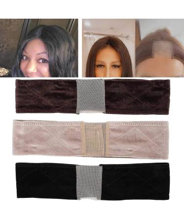 3-Piece Adjustable Velvet Wig Grip - Non-Slip Elastic Headband for Secure Wig Attachment - Buy Online on GoSupps.com