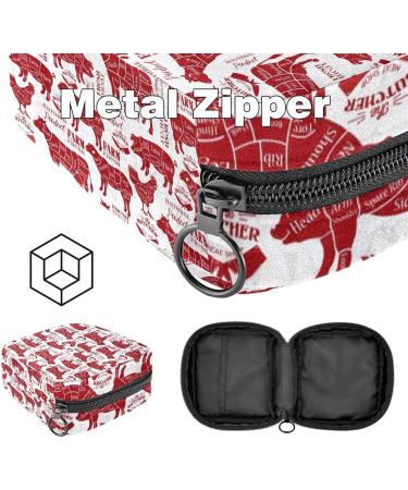 Shop Muooum Menstrual Artery Bag - Colorful Zipper Bond Bag for Tampons | Women & Girls | Watercolor Butterfly Roses | 4.7x6.6 in - Buy Online on GoSupps.com