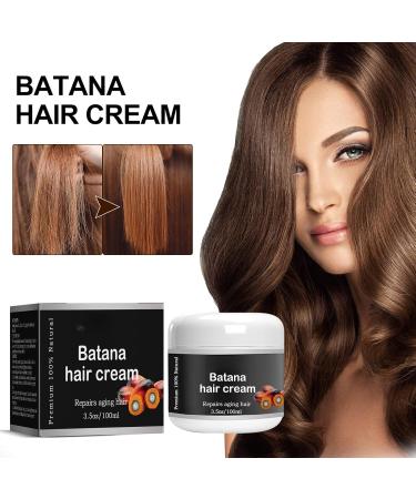 Batana Oil Hair Cream Organic Batana Oil Natural Healthy Hair Batana Oil Promotes Women's Hair Health Improves Hair and Skin Shine Restores - Buy Online on GoSupps.com