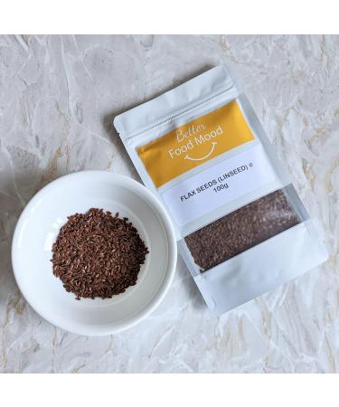 BetterFoodMood Raw Linseed/Flaxseed 100g | Ready to Eat | Unsalted Unroasted | Rich in Omega 3s | High in Protein | for Smoothies Oatmeal Baking - Buy Online on GoSupps.com