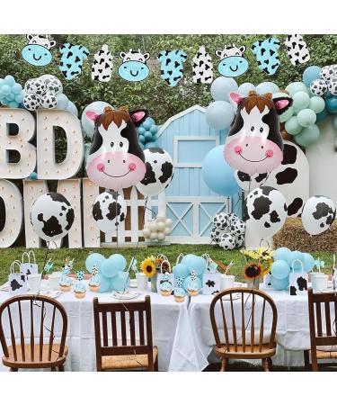 Cow Baby Shower Decorations for Boy Holy Cow It's a Boy Baby Shower Decorations Blue Cow Garland Welcome Baby Cake Toppers for Cow Theme Baby Shower Decor - Buy Online on GoSupps.com