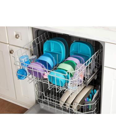 NUK Stacking Bowls Set for 4+ Months - Purple & Teal (3 Bowls + 3 Lids) - Buy Online on GoSupps.com